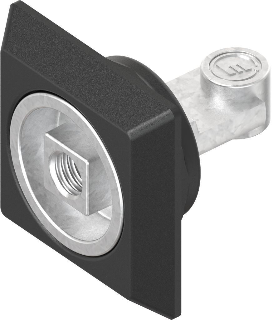 élément rotor carré 8 avec filetage M6 pour papillon, zamak zingué