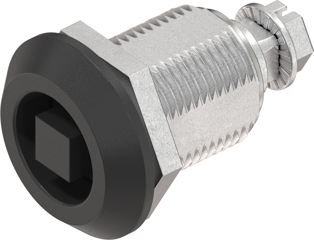 Compression latch, square 8, Zinc die black powder-coated; 1000