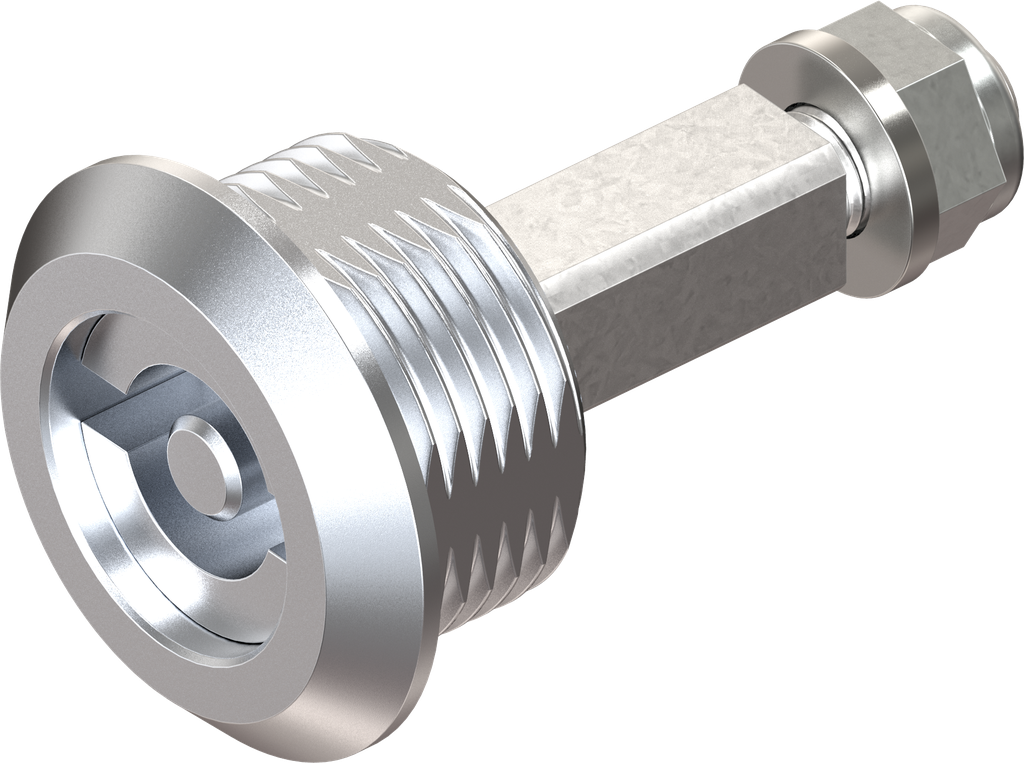 Slothuis met bediening dubbelbaard 5, Zamak en staal verchroomd en verzinkt