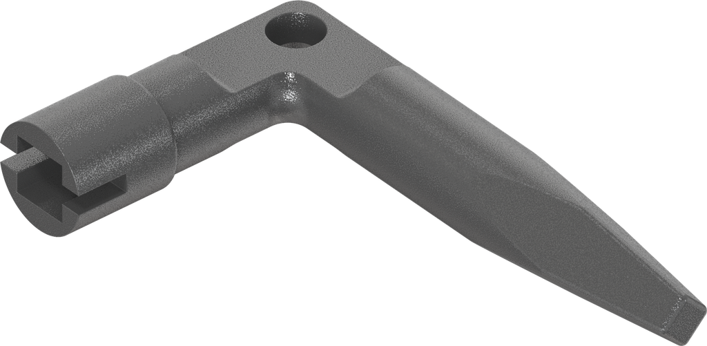 rik-key専用 Key for insert railway with outer rack, Zinc die black powder