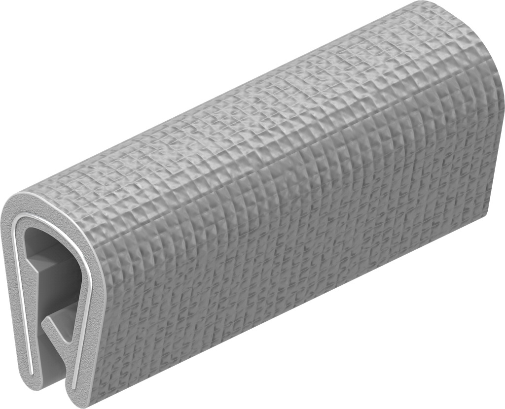 Kantenschutz selbstklemmend, PVC 70 ± 5 Shore A hellgrau