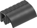 Afdichtprofiel zelfklemmend van brandwerende materiaal, Sponsrubber EPDM; klemprofiel EPDM 60 ± 5 Shore A zwart
