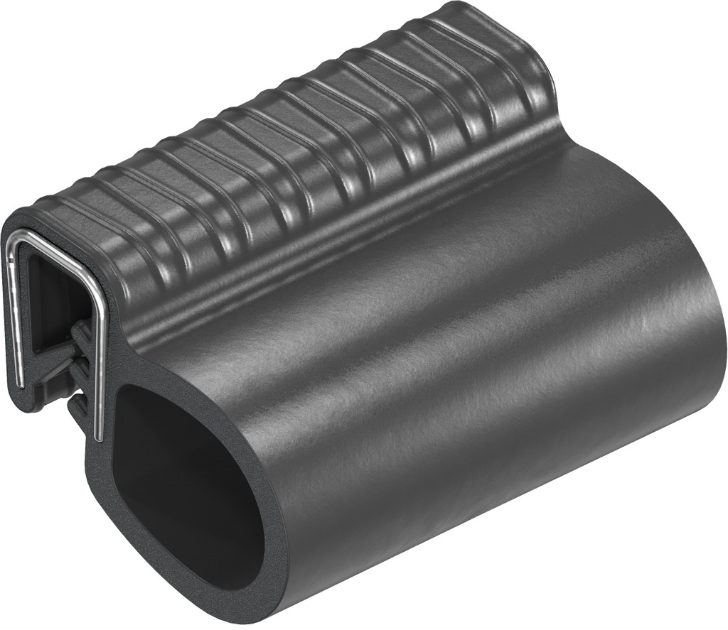 Dichtprofil selbstklemmend, Moosgummi EPDM; Klemmprofil EPDM 65 ± 5 Shore A schwarz