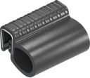 Afdichtprofiel zelfklemmend, Sponsrubber EPDM; klemprofiel EPDM 65 ± 5 Shore A zwart