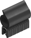 Dichtprofil selbstklemmend aus Brandschutzmaterial, Moosgummi EPDM; Klemmprofil EPDM 60 ± 5 Shore A schwarz