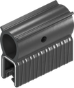 Dichtprofil selbstklemmend aus Brandschutzmaterial, Moosgummi EPDM; Klemmprofil EPDM 60 ± 5 Shore A schwarz