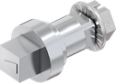 Insert square 8, Zinc die chrome-plated