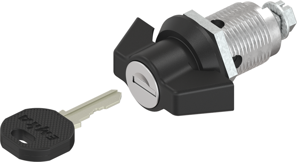 Wing knob quarter turn, keyed different, Zinc die black powder-coated ...