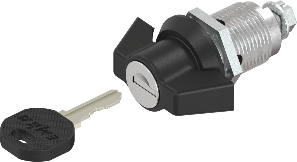 Wing knob quarter turn, keyed different, Zinc die black powder-coated ...
