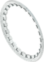 Arandela dentada, acero galvanizado