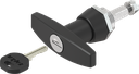 T-handle, keyed EK 333, Zinc die black powder-coated