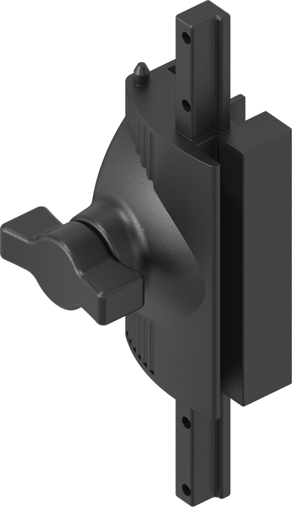 Latch for aluminium window with wing knob insert, Zinc die black powder ...