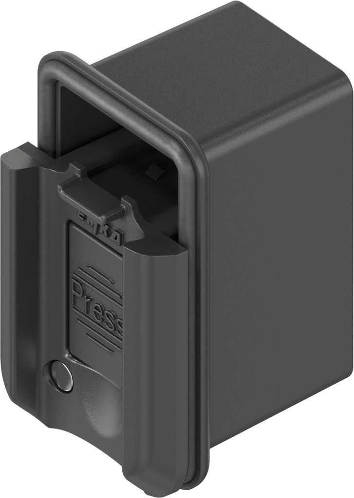 Locking set with push button, Zinc die black powder-coated; 2225-U57 ...