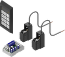 Elektronisch codeslot met 2 sluitmodules polyamide GF zwart, polyamide GF zwart