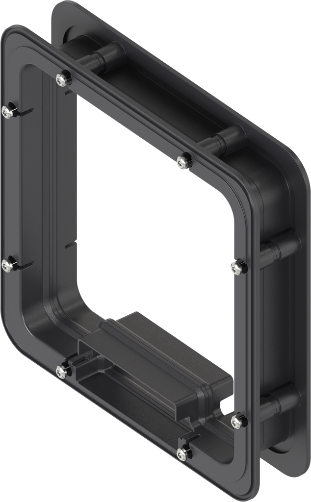 Spacer frame unfoamed for Ts = 40 mm, ABS black | EMKA