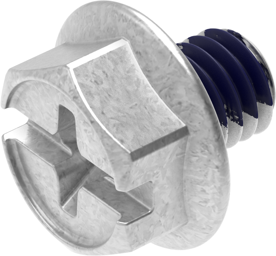 Locking screw M6 x 6, Steel zinc-plated; 1000-277-02JC with stain coating