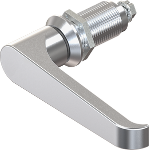 Serrure Tubulaire à Came 1/4 De Tour - Pour Porte D'Armoire, Loquet Simple, Inox (Modèle MS101)