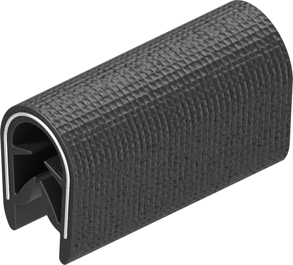 Edge protection self-clamping, PVC 70 ± 5 Shore A black; 1010-11