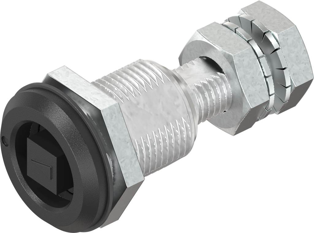 Compression latch, square 6, Zinc die black powder-coated; 1022-U83 ...