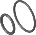 O-ring set voor rozet geschuimd, perbunan