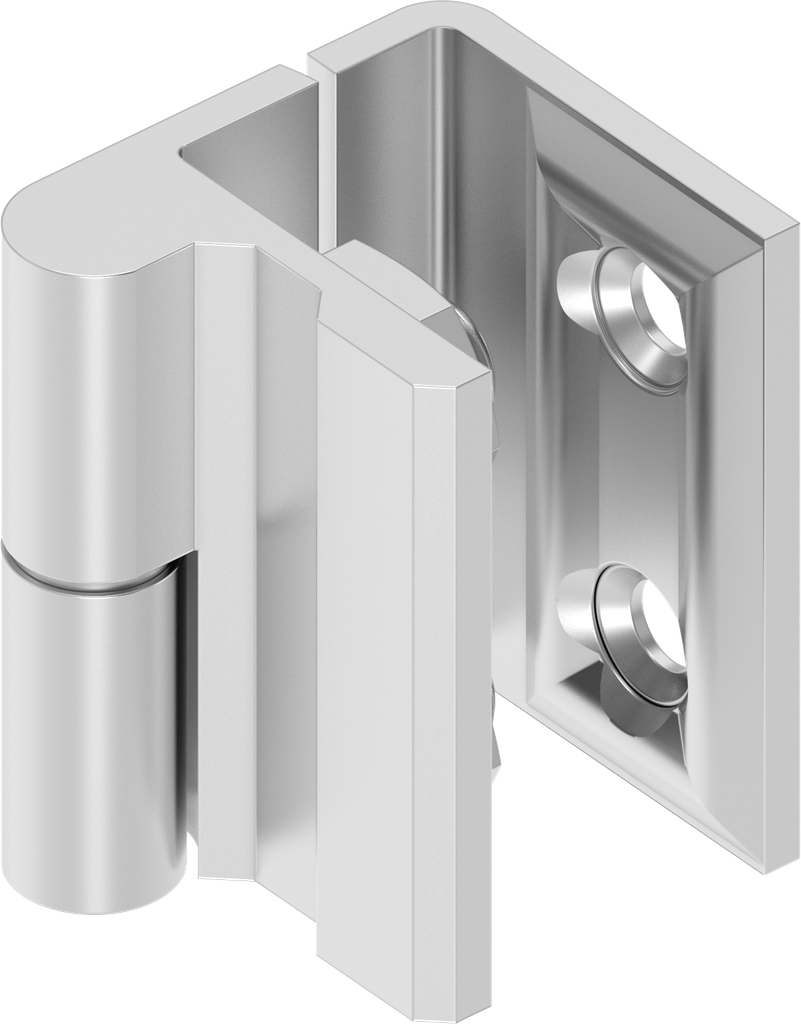 CERNIERA INOX 37X38 MM Spessore 3 MM Dimensioni 37,5X37 MM Rif