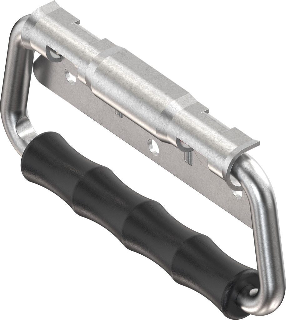 yuk Chest handle with piano wire torsion spring, Steel zinc-plated DS